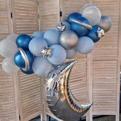 Balloons Arch Moon Baby Shower 