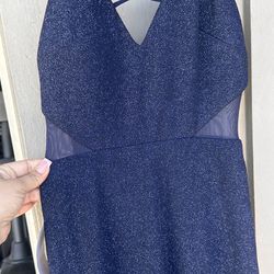 Prom Navy Blue Dress Size 7