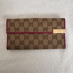 Preloved Gucci Pink/Beige Wallet 