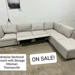 Modular Sectional Couch Sofa With Ottoman Thomasville