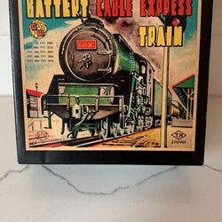 Vintage TN Battery Cable Express Train Tin Toys