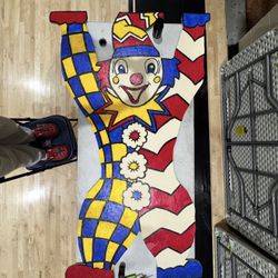 Wooden Clown Cutout 