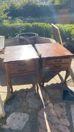 French Provincial Nightstands Pair