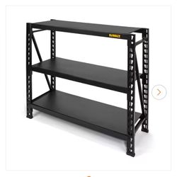 NEW IN BOX DEWALT 3-Tier Steel Garage Storage Shelving Unit Black (50 in. W x 48 in. H x 18 in. D)