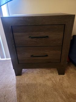 3-Piece Modern Dark Wood Bedroom Set