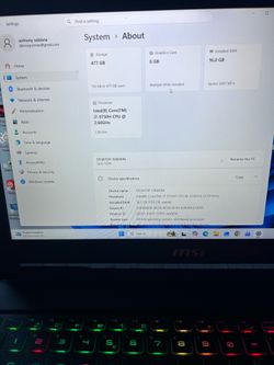 Msi gaming laptop