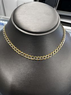 14k Diamond Cut Curb Link Chain