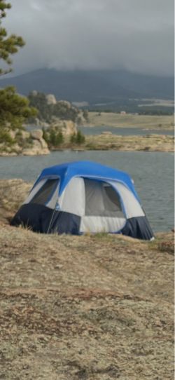 Ozark Trail 10 x 9 6-Person Instant Cabin Tent with LED Lighted Hub