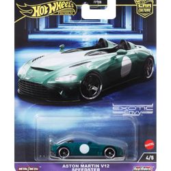 Hot Wheels Premium Car Culture Circuit Legends Toy Vehicle, 1:64 Scale Die-Cast Aston Martin V12 Speedster for Collectors, New