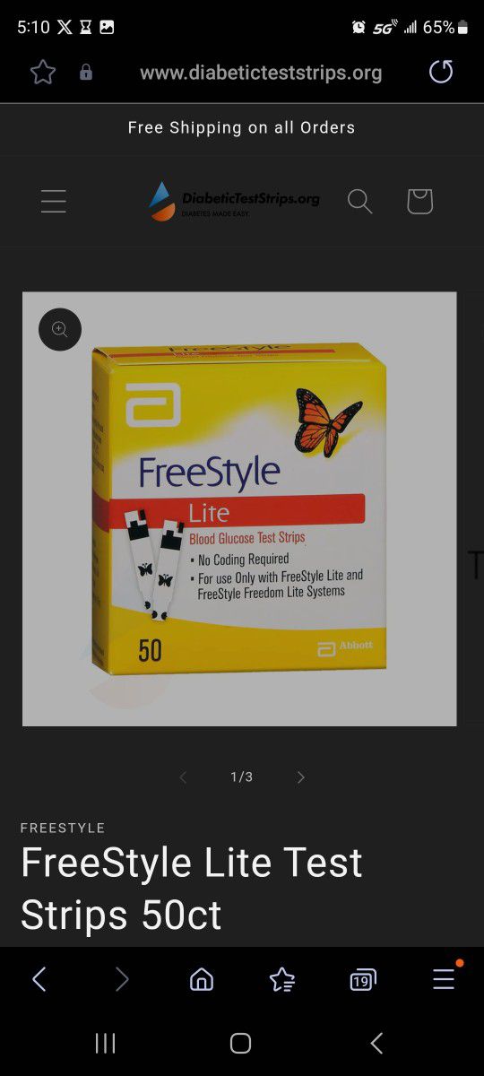 Free Style Strips 50 Ct