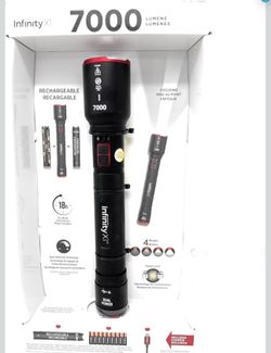 Infinity X1 7000L Dual Power Rechargeable Flashlight