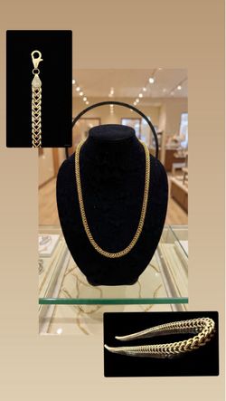 Solid 10 K gold Diamond Cut Franco Chain  6mm 30”, 67g