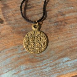 Vintage 70s Brass Zodiac Pendant 