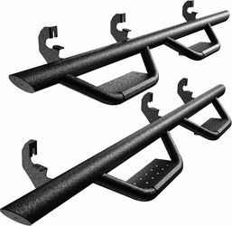 Running Boards Side Steps Compatible with 2015-2026 Chevy Colorado/GMC Canyon | Crew Cab | Textured Black Drop Step Rail
