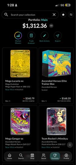 Ascended heroes etb & SIRS, IRS and Exs