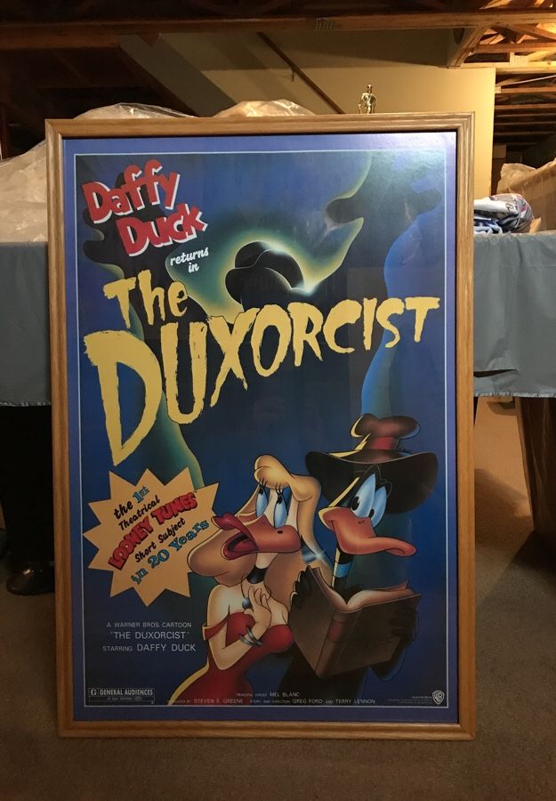 Daffy Duck’s The Duxorcist-Framed Poster