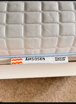 KING IKEA MATTRESS W/ BLACK BEDFRAME