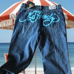 Ed Hardy Baggy Jeans Size 36 