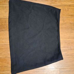 White fox mini skirt