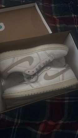natural grey color way Jordan 1 retro low ‘85 natural grey color