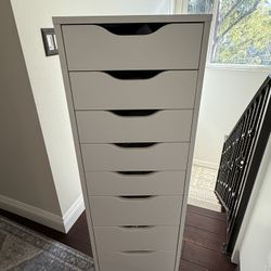 IKEA Alex 9-Drawer Storage Unit on Wheels – Excellent Condition