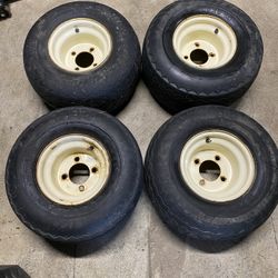 Golf Cart Wheels & Worn Tires 