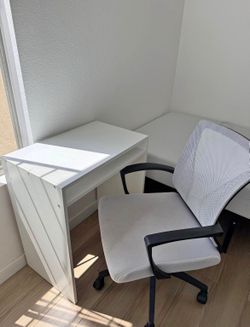 Desk with chair