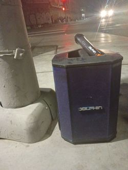 Dolphin speaker *COMES W/MICROPHONE AND CHARGER*