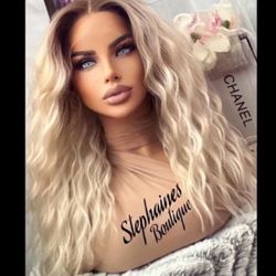 Human Hair Blended Lace Front Wig 