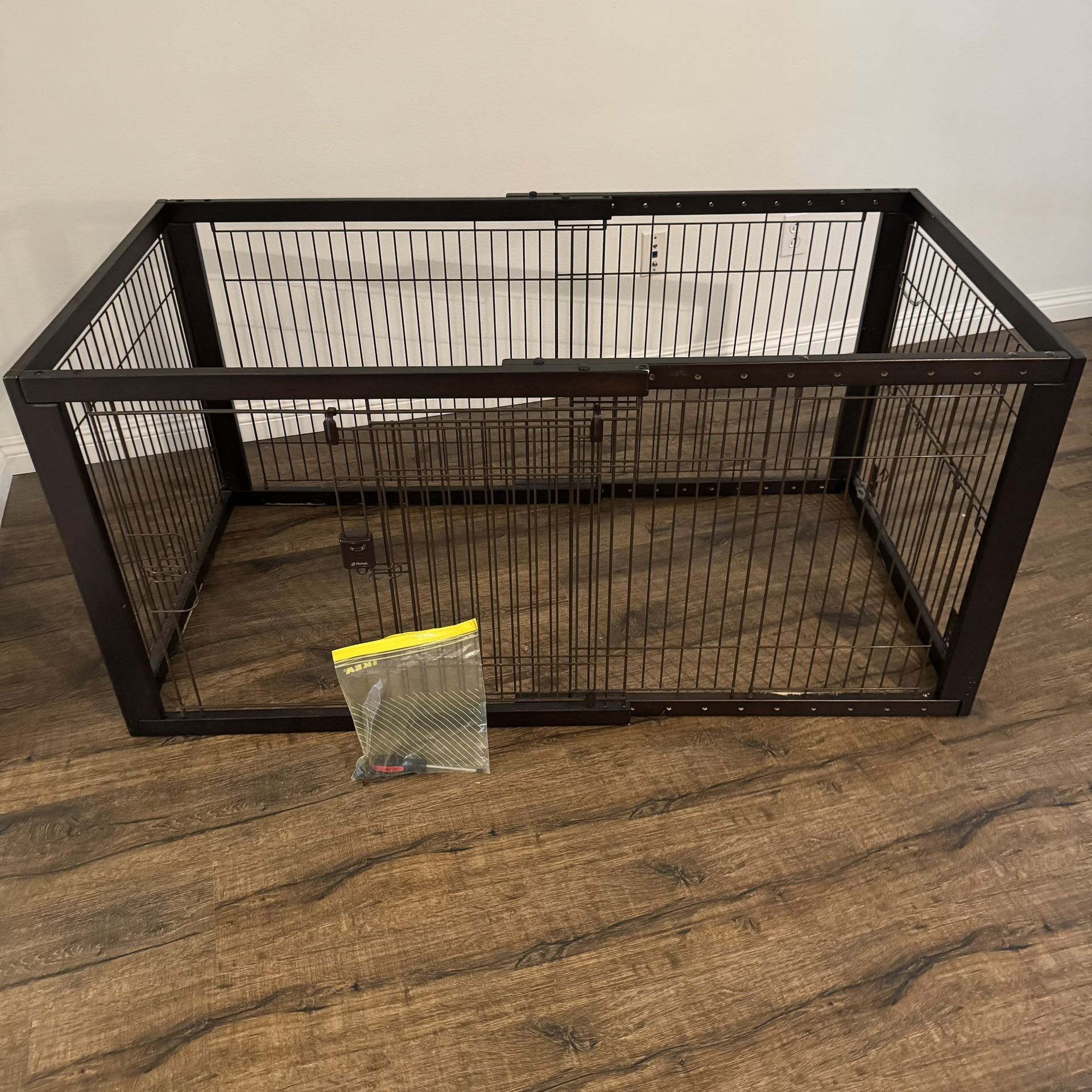 Expandable Pet Crate, Brown