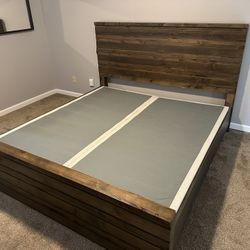 Wooden King Bed Frame
