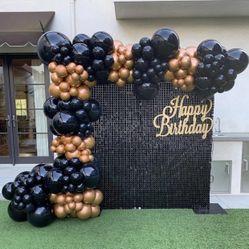 Balloon Garland And Shimmer Wall Any Color