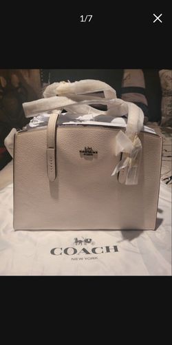 COACH SV/Chalk Color Purse 13 1/2" x 10 1/2"