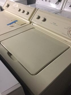 Whirlpool washer and dryer set/ 90 day warranty/ delivery and installation are available