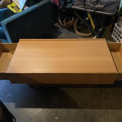 Modern Wood Coffee Table With Storage 