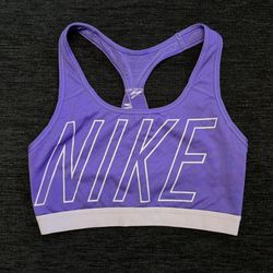 NIKE PURPLE SPORTS BRA SIZE MEDIUM 