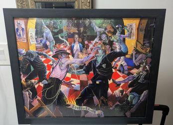 Zootsuit Riots 1943 Framed Art Print 18x22