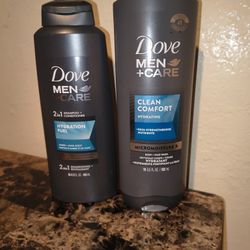 Dove Men Care Body Wash And 2 In 1 Shampoo Conditioner 