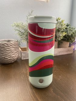 Starbucks Holiday 2021 Stainless Steel Patterned Vacuum Insulated Tumbler 12 Fl Oz