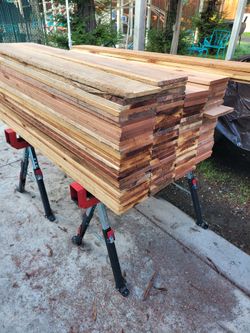 New Redwood Fence Boards  1 X 8 X 5 Ft
