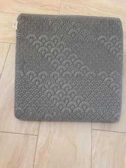 Gray Quilted pillow