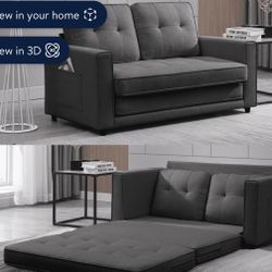 Couch Sofa gray And bed 