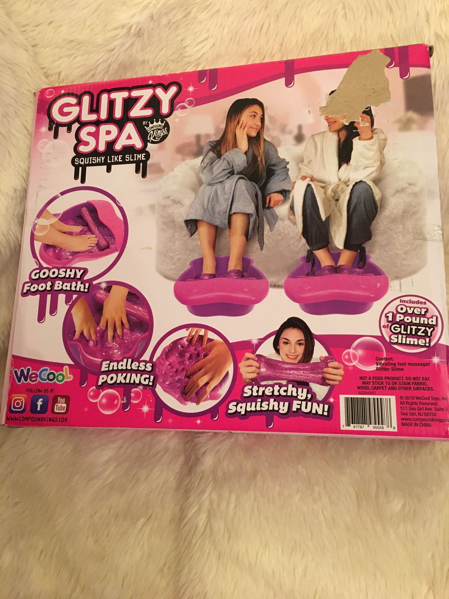 Glitzy spa and gel fizzees