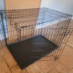 NEW IN BOX! XL'XXL Dog Crate 2 Door Folding Portable Animal Cage & Tray Up To 90lbs Pet Kennel Jaula De Mascota Nuevo En Caja