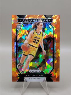 2024 Prizm Draft Picks Caitlin Clark Orange Ice RC