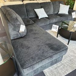 Brand New Living Room Set 💥 Altari Slate Gray/ Dark Gray Comfy Large Deep Seating Sectional Couch With Chaise| Sleeper Optional Also Available| Sofa|