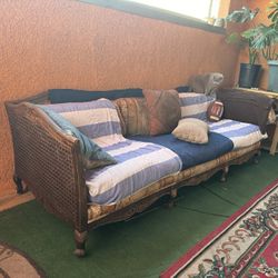 French style cane sofa