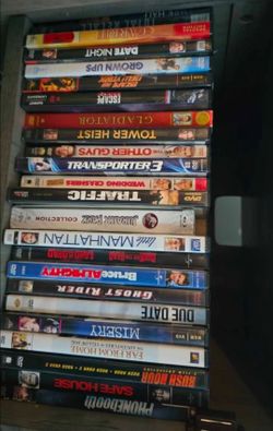 DVD collection.
