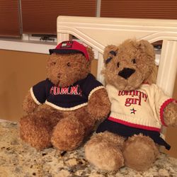 Stuffed Bears Tommy Hilfiger Boy And Girl Bears From 1980’s