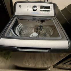 GE Smart Wi-Fi 4.6cu Ft HE Washer Diamond Gray Washing Machine